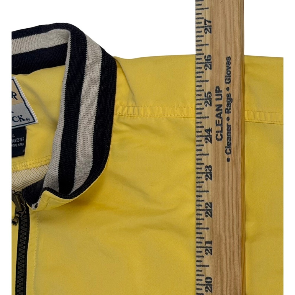 Cutter & Buck Mens Large Yellow Quarter Zip Windbreaker Pullover Golf Jacket - Picture 3 of 5
